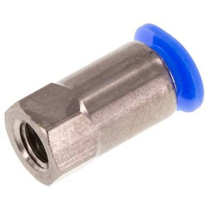 4mm x M 5 Messing/POM Insteekfitting Binnendraad Compact Ontwerp NBR [2 Stuks]