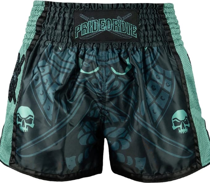 PRIDEorDiE Samurai Kickboks Muay Thai Shorts - M