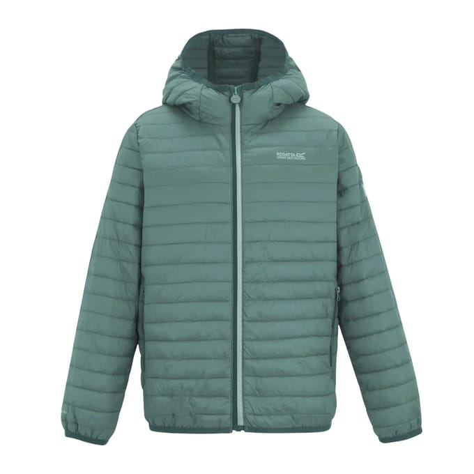Kinderjas met capuchon en gewatteerde look (Hillpack)