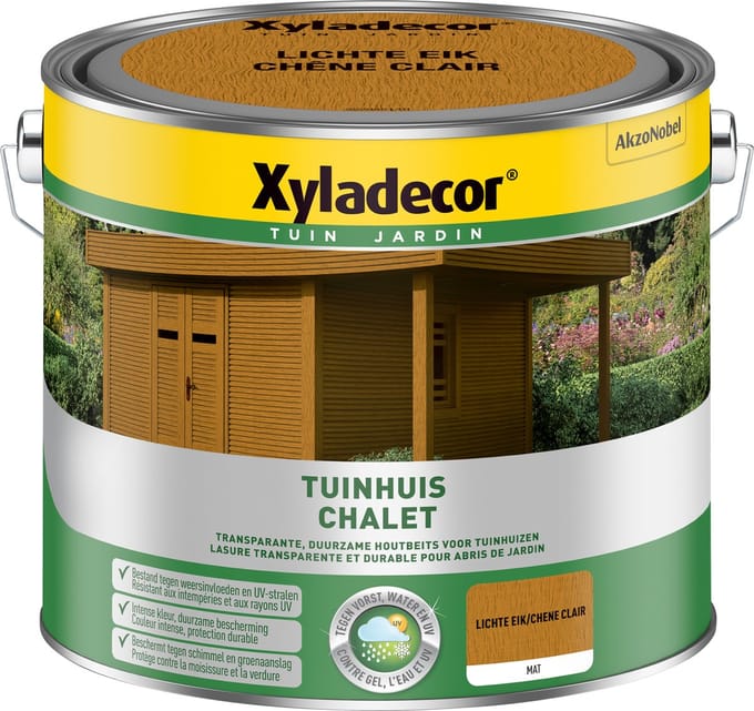 Xyladecor - Tuinhuis Wb - Lichte Eik - 2,5 L