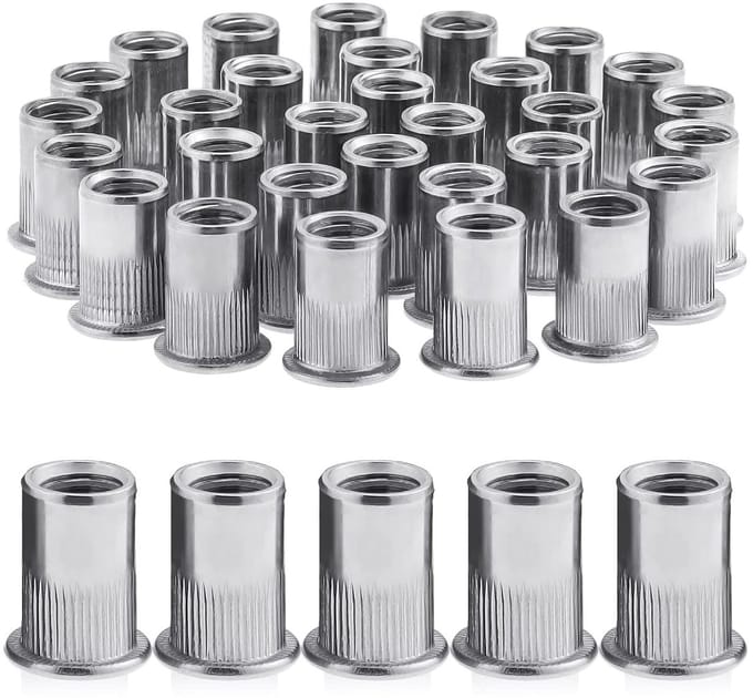 30 Stuks M10 RVS Rivet Nuts, Terugtrekbare Moeren, Ideaal voor Metaalbewerking en Bevestiging