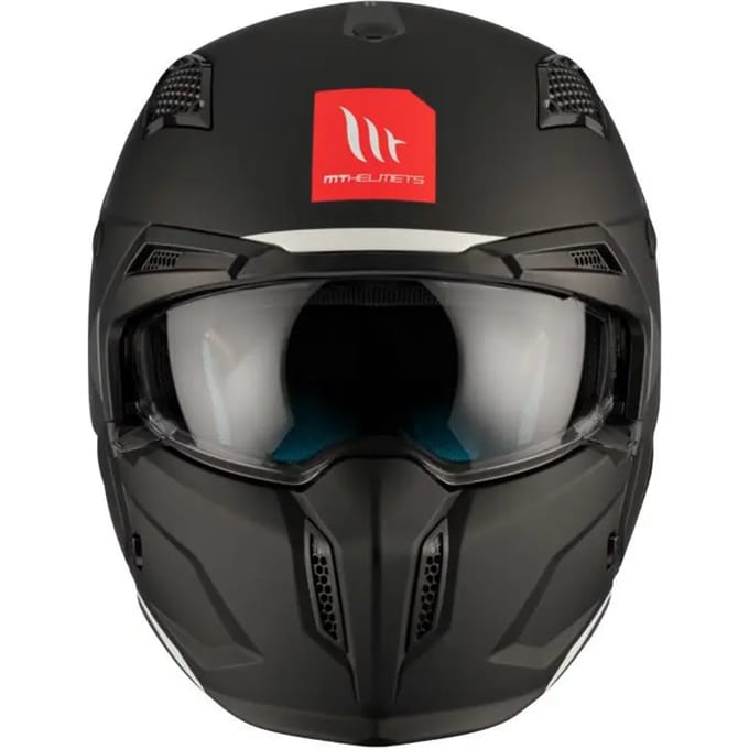 MT Helm Streetfighter Stripe mat zwart maat S