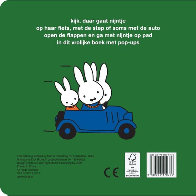Nijntje Daar gaat pop-up boek Kartonboekjes