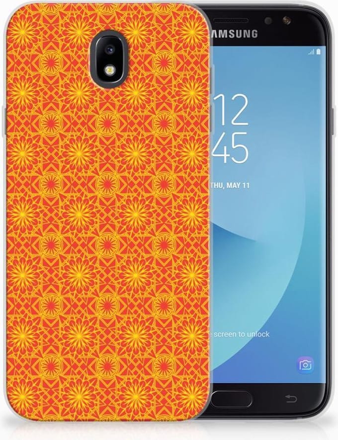Samsung Galaxy J7 2017 | J7 Pro TPU bumper Batik Oranje