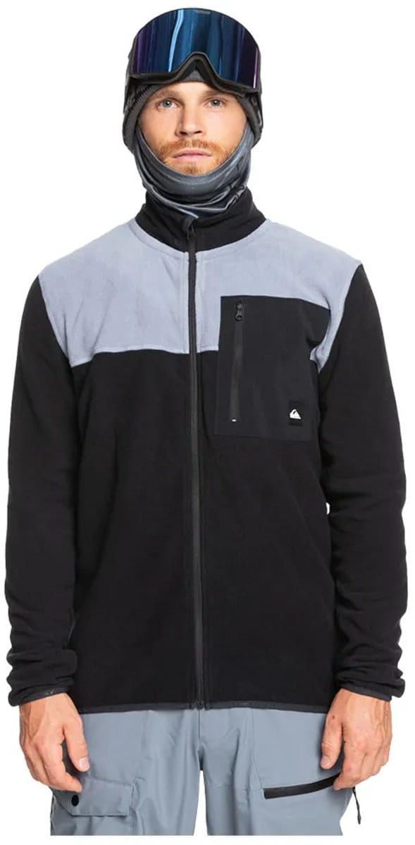 Quiksilver Aker Fleece Met Volledige Rits Zwart L Man