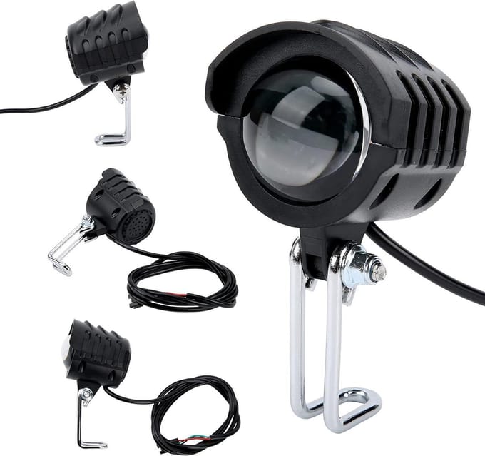 Elektrische Scooter Light - 2 in 1 - Waterdichte Hoorn - 12v-72v - Fietslicht .