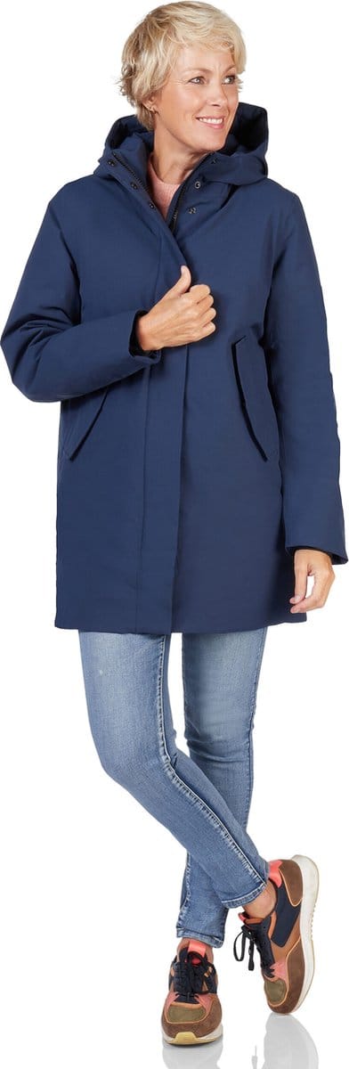 Happy Rainy Days Lange Regenjas Dames Chicago Blauw