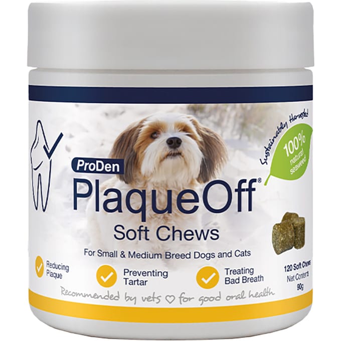 120 stuks ProDen PlaqueOff Soft Chews Small & Medium aanvullende voeding voor honden