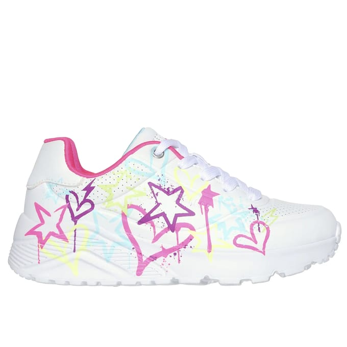 Skechers Uno Lite - My Drip Meisjes Sneakers - Wit/Multicolour - Maat 35