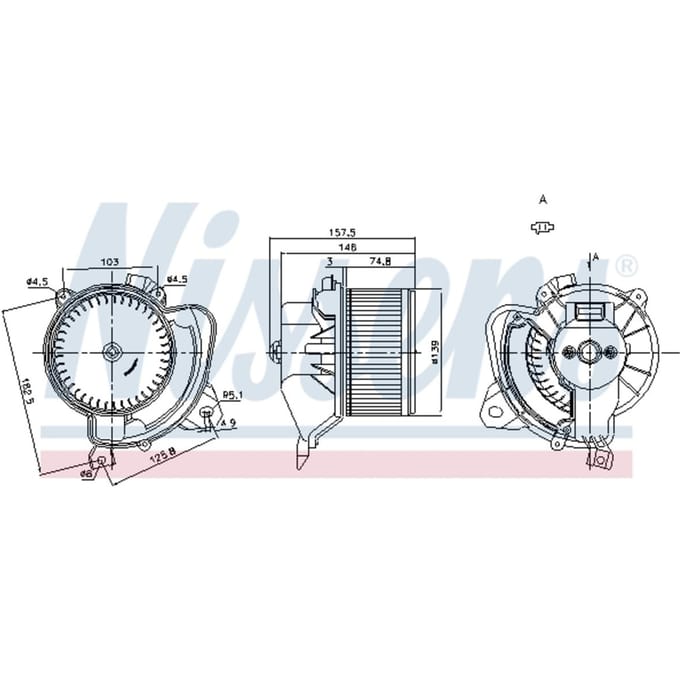 Binnenventilator NISSENS 87243