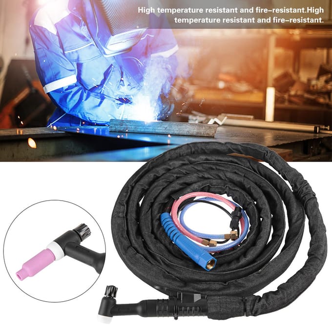 Câble 4M WP18 Torche de Soudage TIG Argon à Arc Refroidie à Eau Connecteur à Écrou