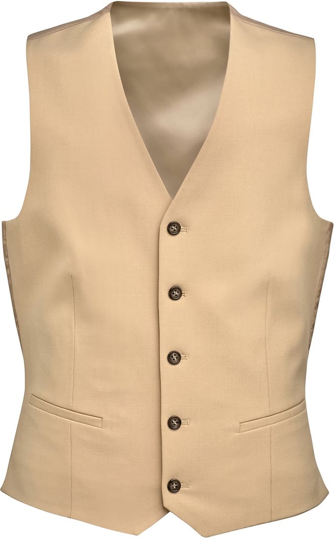 Brook Taverner Herengilet George, getailleerde snit BT1914 - Sand - M