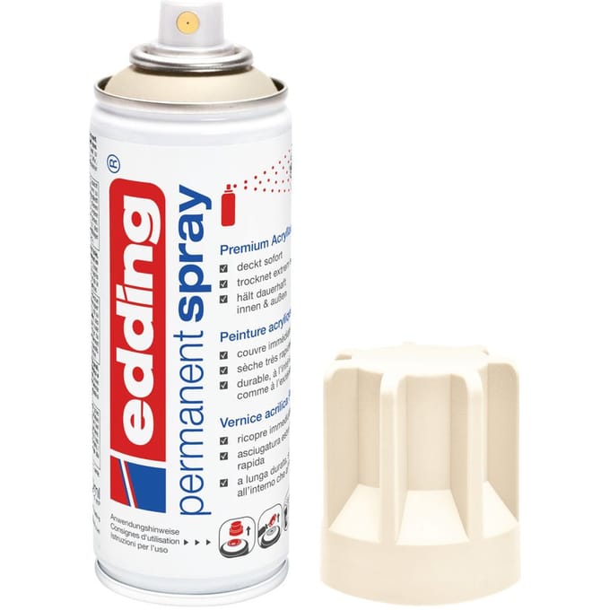 edding 5200 "Permanentspray", zijdemat - Licht Ivoor