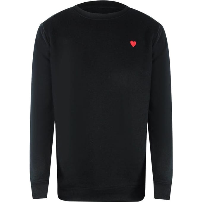 Love Moschino Sweatshirt met klein logo voor heren (Zwart)