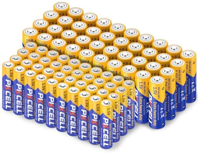 Pack van 40 AA en 40 AAA batterijen - 1.5V koolstofbatterijen