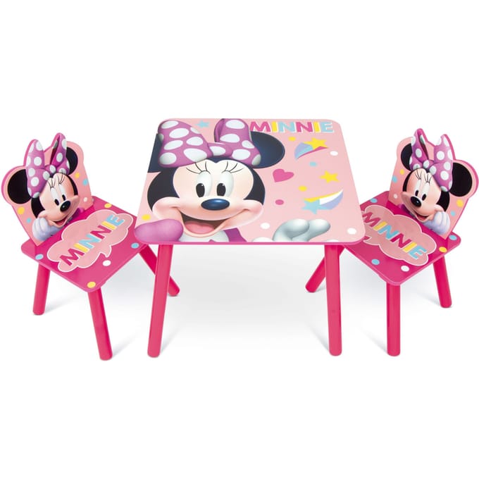 Minnie Mouse Kindertafel met 2 stoelen