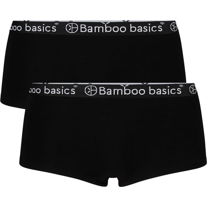 Comfortabel & Zijdezacht Bamboo Basics Hipsters Iris (2-pack) - Zwart - L