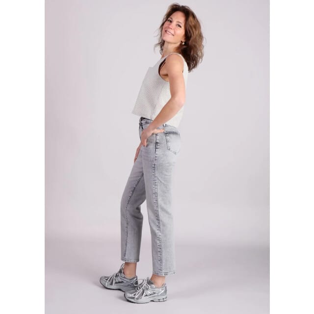 Grace & Mila Peanut cropped top gestreept Beige