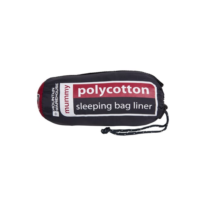 Mountain Warehouse Polycotton mummie slaapzak voering (Grijs)