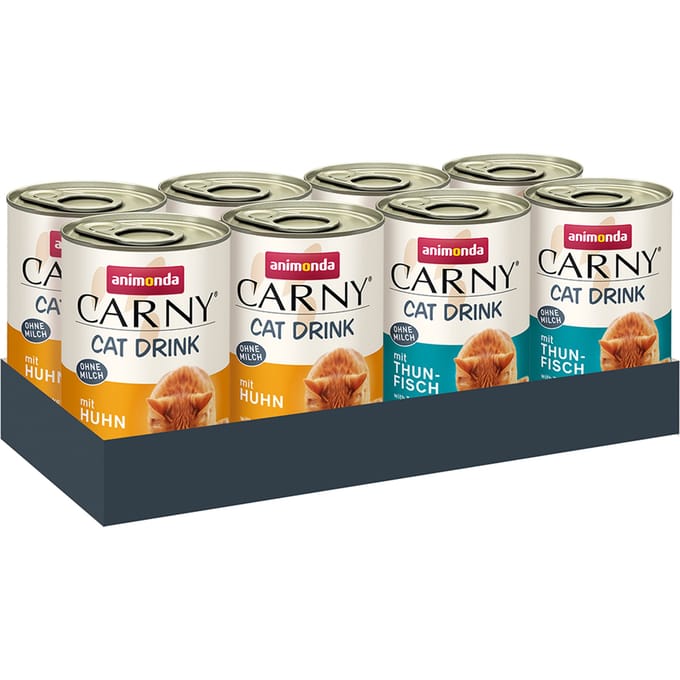 Gemengd Pakket (Kip & Tonijn) Animonda Carny Cat Drink 8x140ml Snacks Katten