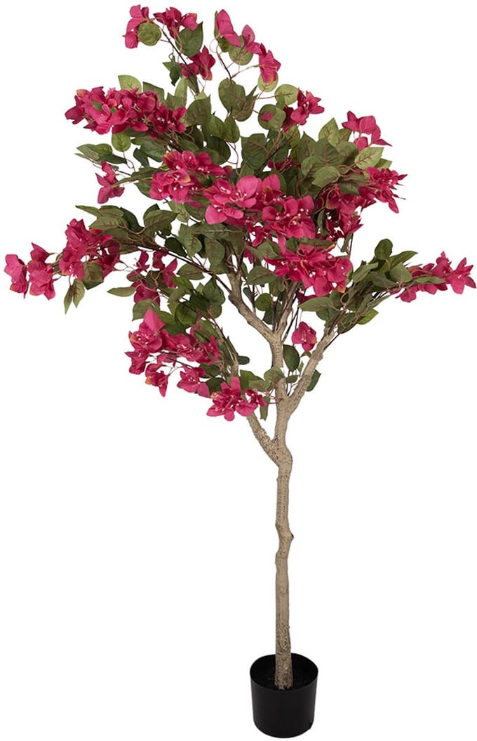 Clayre & Eef Kunstboom Bougainvillea 55x55x130 cm Roze Kunststof