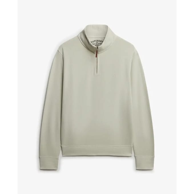 Superdry - Klassieke Essential trui met halve rits - Heren - Truien