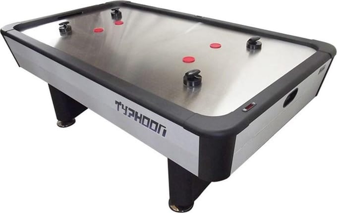 TopTable Typhoon Pro Metal-line Grijs/RVS Airhockeytafel 7FT