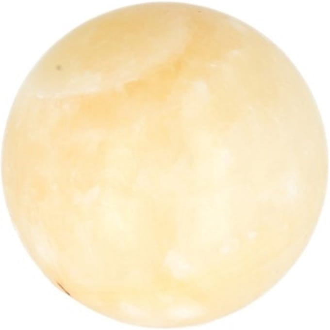 Calciet geel 4 cm edelsteen bol