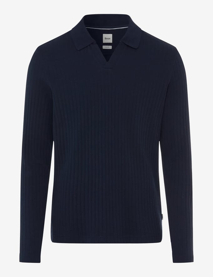 Brax Heren Poloshirt  Style PRINCETON navy, donkerblauw, maat S