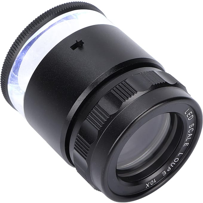 10X Loep Meetloep 6LED Verlichte Sieraden Vergrootglas USB Oplaadbare Vergrootglas