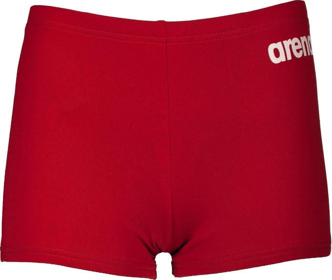 Arena Boys Solid Kinder Sportzwembroek - Red/White - Maat 140