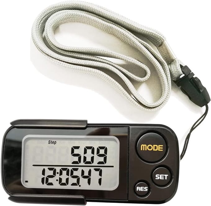 3D Stappenteller - Loopmeter Activiteitentracker - Gezondheid Bewaken - Drieassige Sensor Technologie - Compact Lichtgewicht - Zwart