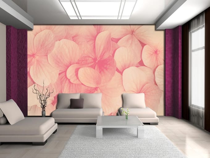 Poster | Crème , Roze | 104 x 70,5 cm