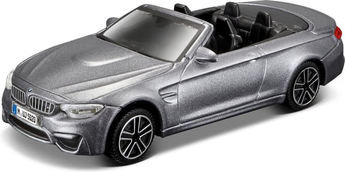 Bburago BMW M4 - Modelauto - Schaal 1:43 - Grijs