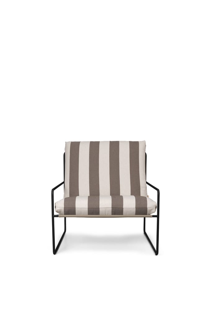 Ferm Living Desert Stripe 1-Zitsbank - Black/Chocolate