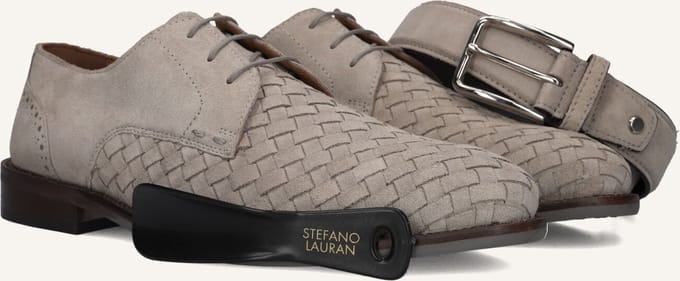 STEFANO LAURAN Msh0010098. Nette schoenen - Veterschoenen - Heren - Grijs - Maat 42