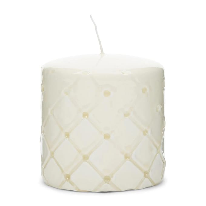 Witte Kaars Rm Pillar Hoog. 10Cm Riviera Maison