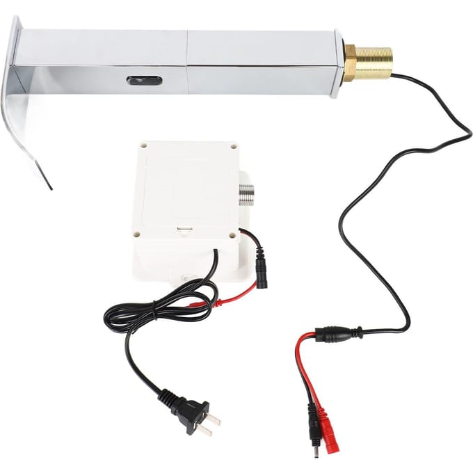 Waterval Automatische Infrarood Sensor Inductieve Contactloze Wastafelkraan G1/2 white
