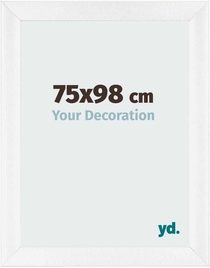 Your Decoration - Fotolijst 75x98 cm - MDF - Wit Hoogglans - Pisa