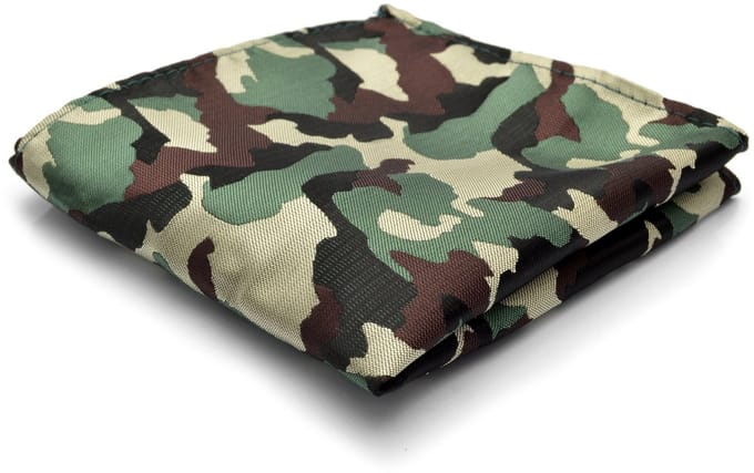 Pochet met Groen / Bruin Camouflage Motief