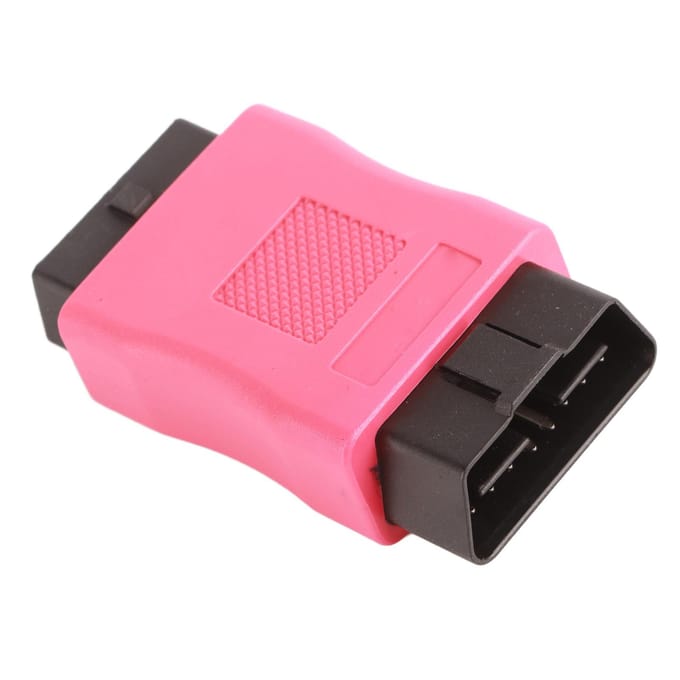 OBD2 Mannelijk naar Vrouwelijk Connector Adapter OBDII Stekker voor Voertuig Diagnostische Scantool pink