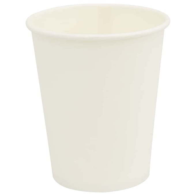 vidaXL - Papieren - koffiekopjes - 1000 - st - 8oz - 200 - ml - wit