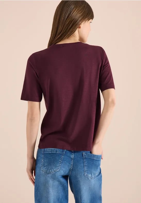 Basic Shirt met V-hals