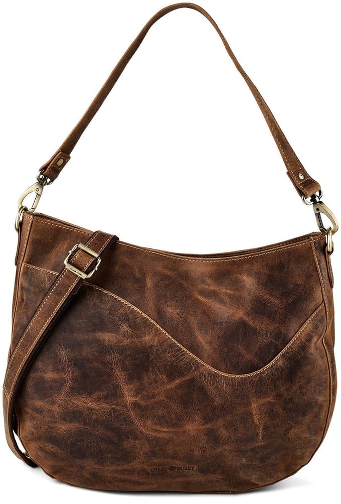 GREENBURRY schoudertas Vintage Hobo Bag Brown bruine