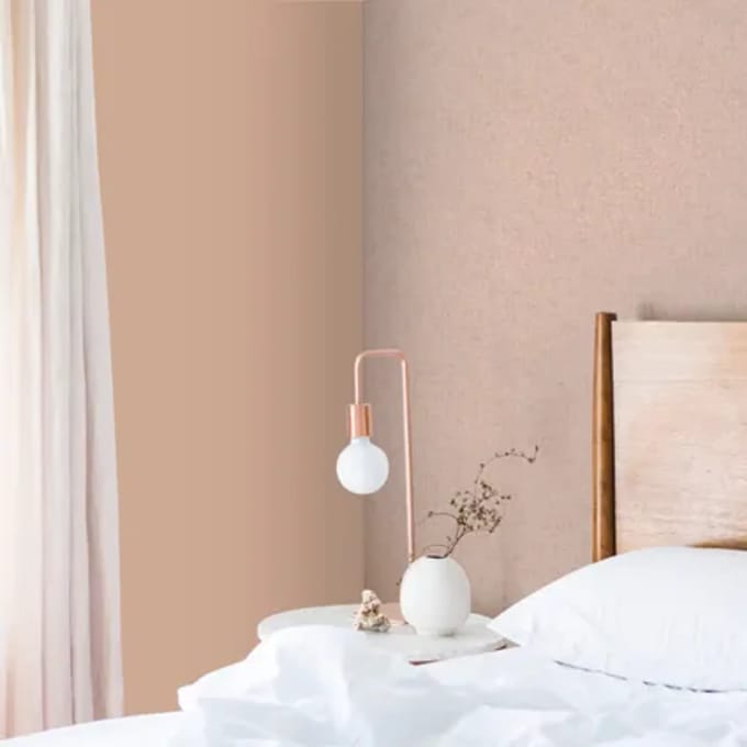 Decomode Vliesbehang Linen Shimmer - Nude - 10,05 M X 52 Cm