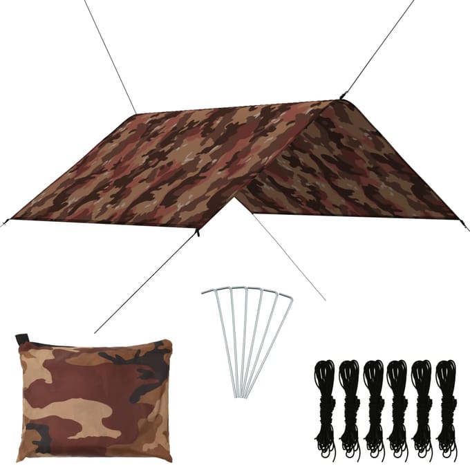 vidaXL - Afdekzeil - 3x2,85 - m - camouflage