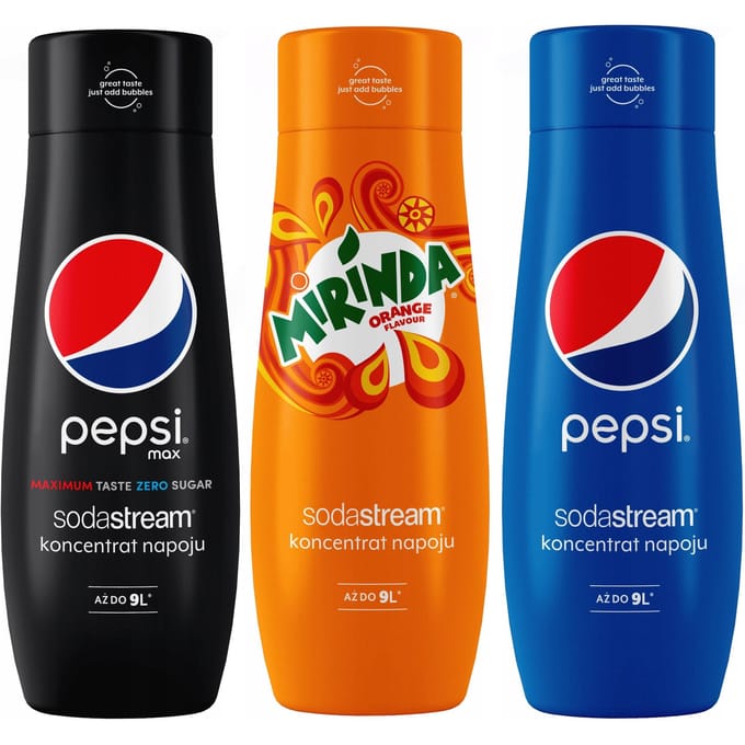 SodaStream PEPSI Serie - Drankconcentraten Set - Pepsi - Pepsi Max - Mirinda