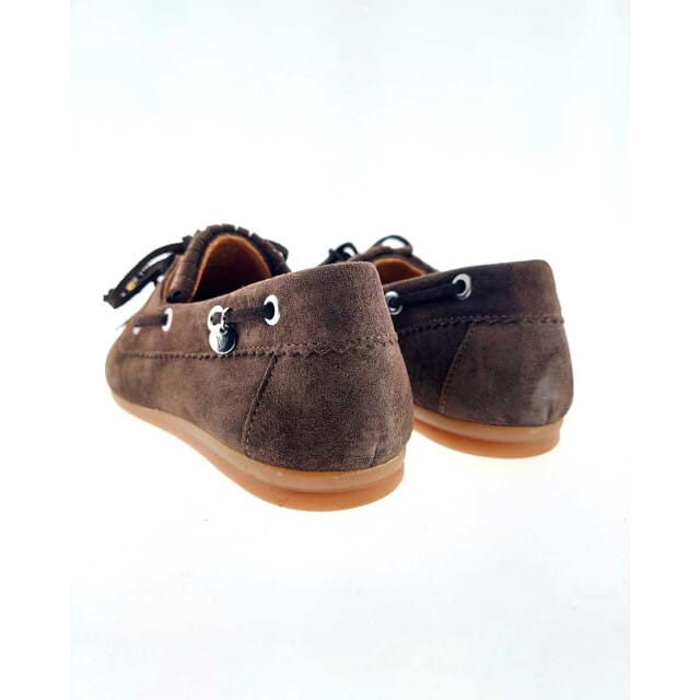 VIA VAI June Loua Mocassins dames - Suède - Bruin - Maat 41