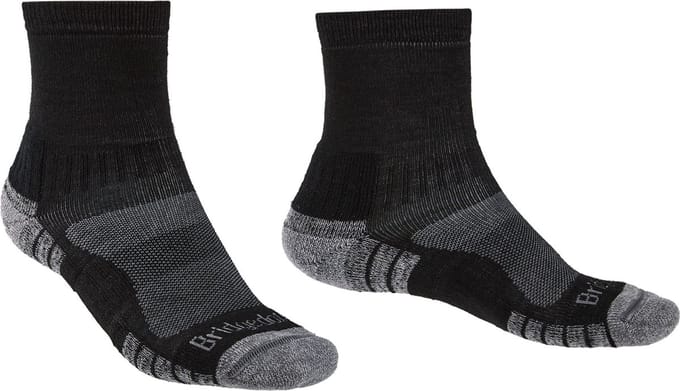 Bridgedale Heren Wandelsokken Quarter Lightweight Zwart