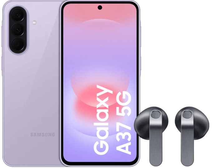 Samsung Galaxy A37 256GB Roze 5G + Samsung Galaxy Buds4 Zwart